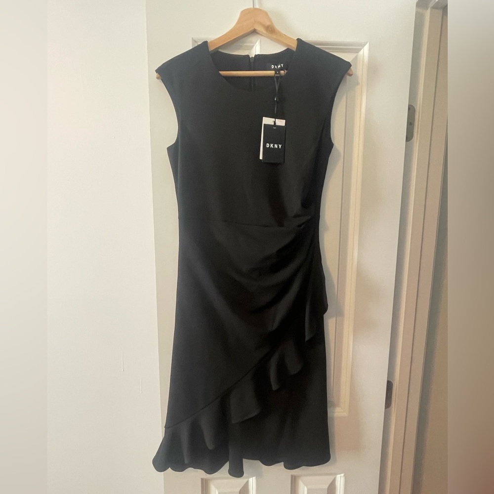 New with Tags DKNY Black Stylish Work Dress